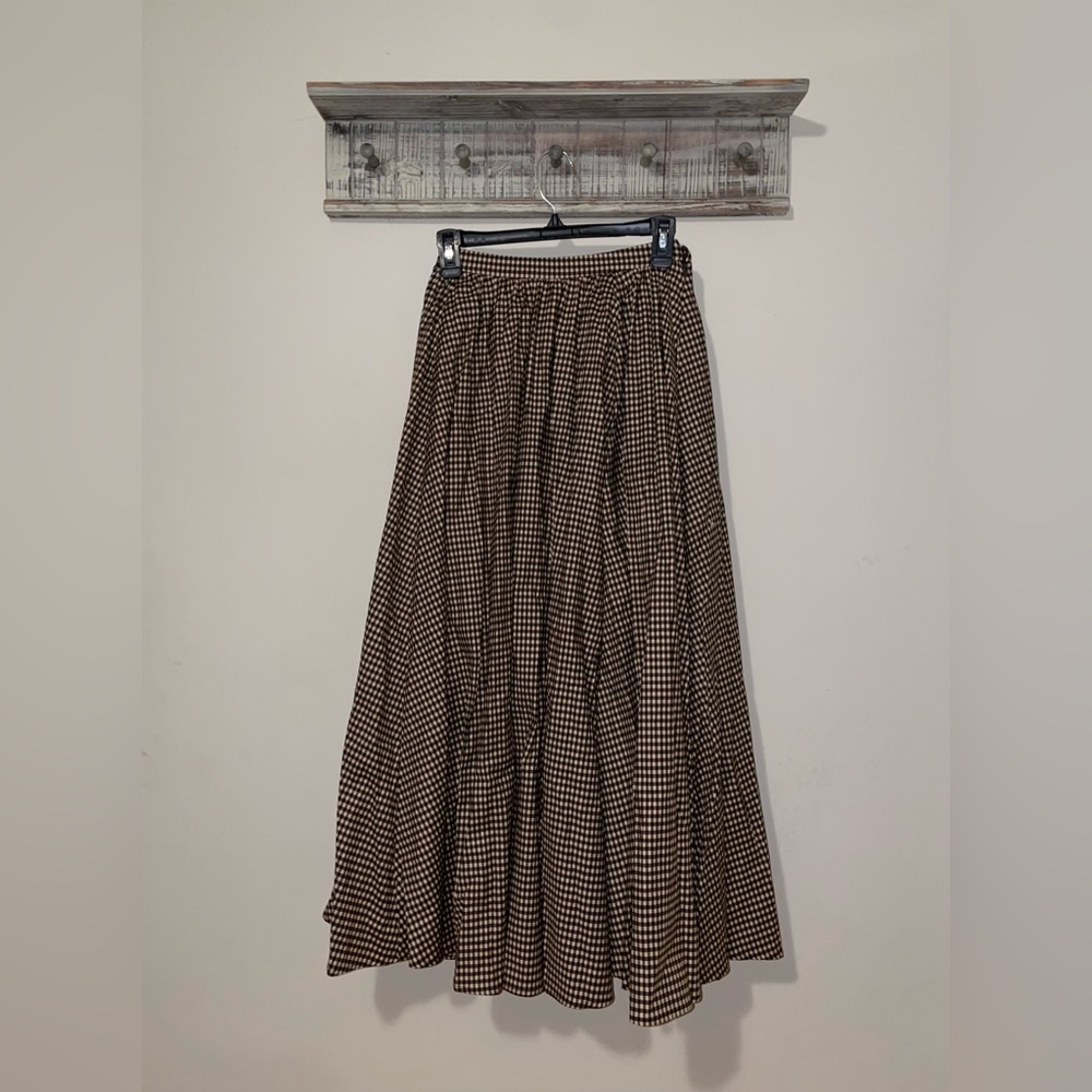 Reformation Magnolia Skirt Tartine Check - Picture 5 of 8